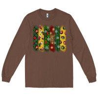 Chestnut christmas brushstroke Long Sleeve Tee - BundleAndBundleShop