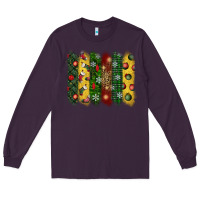 Plum christmas brushstroke Long Sleeve Tee - BundleAndBundleShop