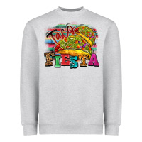 Heather Grey Taco Fiesta Heavyweight Sweatshirt - texasbilliewilder