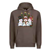 Coffee christmas snowman Premium Hoodie - AdoDesignShop