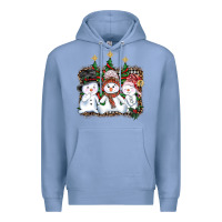 Colony Blue christmas snowman Premium Hoodie - AdoDesignShop