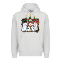Dove Grey christmas snowman Premium Hoodie - AdoDesignShop