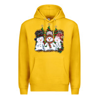 Lemon christmas snowman Premium Hoodie - AdoDesignShop