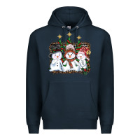 Navy christmas snowman Premium Hoodie - AdoDesignShop
