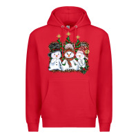 Red christmas snowman Premium Hoodie - AdoDesignShop