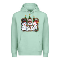 Seafoam christmas snowman Premium Hoodie - AdoDesignShop