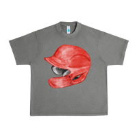 Tornado red baseball batting helmet fa element Urban Heavy Tee - FaDigitalArtStudio