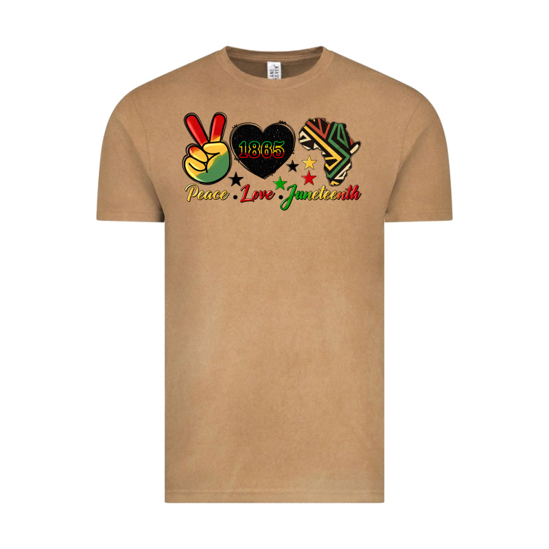Peace Love Juneteenth 1865 Vintage Tee by HRA Design Shop | Teevron