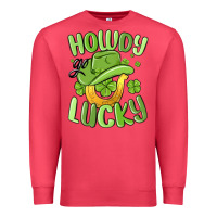 Cardinal howdy go lucky st patrics day Premium Sweatshirt - MaliasSmallBusiness