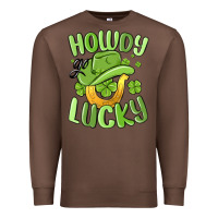 Chestnut howdy go lucky st patrics day Premium Sweatshirt - MaliasSmallBusiness