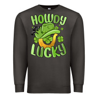 Smoke howdy go lucky st patrics day Premium Sweatshirt - MaliasSmallBusiness