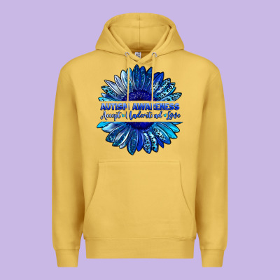 Autism Awareness Accept Understand Love Blue Premium Hoodie Designed By Lillyallendesigns