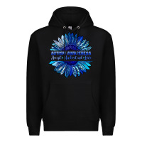 Black autism awareness accept understand love blue Premium Hoodie - LillyAllenDesigns