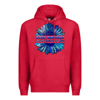 Cardinal autism awareness accept understand love blue Premium Hoodie - LillyAllenDesigns