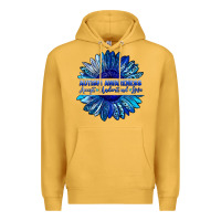 Mustard autism awareness accept understand love blue Premium Hoodie - LillyAllenDesigns