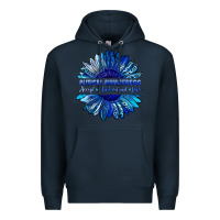 Navy autism awareness accept understand love blue Premium Hoodie - LillyAllenDesigns