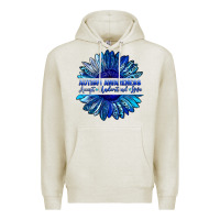 Oatmeal Heather autism awareness accept understand love blue Premium Hoodie - LillyAllenDesigns