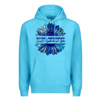 Ocean Blue autism awareness accept understand love blue Premium Hoodie - LillyAllenDesigns