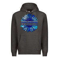Smoke autism awareness accept understand love blue Premium Hoodie - LillyAllenDesigns