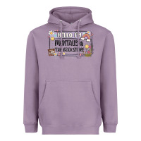 Lavender hello im mentally at the bookstore Heavyweight Hoodie - MaliasSmallBusiness