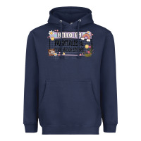 Navy hello im mentally at the bookstore Heavyweight Hoodie - MaliasSmallBusiness