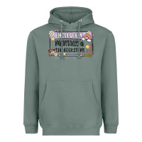 Sage hello im mentally at the bookstore Heavyweight Hoodie - MaliasSmallBusiness