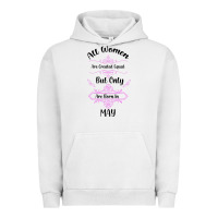 Pigment Lunar Rock all women are created equal but only the smartest are born in may Urban Hoodie - Bettercallsaul