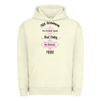 Pigment Pistachio all women are created equal but only the smartest are born in may Urban Hoodie - Bettercallsaul