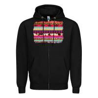 Black aztec western leopard cowhide background Zipper Hoodie - AdoDesignShop