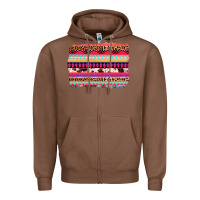 Chestnut aztec western leopard cowhide background Zipper Hoodie - AdoDesignShop