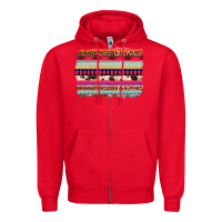 Red aztec western leopard cowhide background Zipper Hoodie - AdoDesignShop