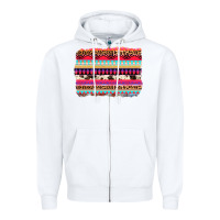 White aztec western leopard cowhide background Zipper Hoodie - AdoDesignShop