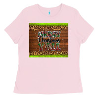 Bubblegum Pink merry christmas y'all Ladies Tee - AdoDesignShop