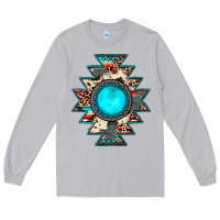 Moon Dust aztec leopard turquoise gemstone Long Sleeve Tee - JahusDesignShop