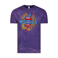 Cloud Purple Merica lightning bolt Vintage Tee - Neo Western