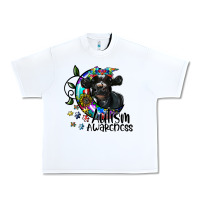 White autism awareness Urban Heavy Tee - SublimationCraftShop