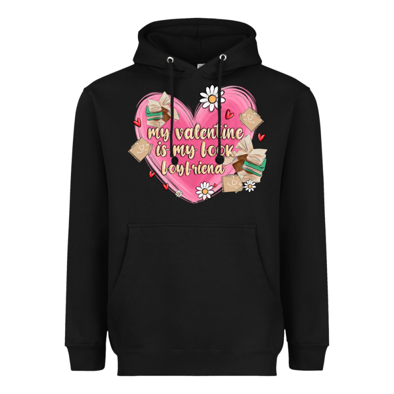 My Valentine Is My Look Boyfriend Heavyweight Hoodie by MaliasSmallBusiness | Teevron