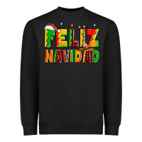 Black feliz navidad Heavyweight Sweatshirt - Zillion Design Studio
