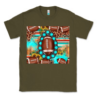 Army Green football leopard turquoise gemstone sunflower Classic Tee - JahusDesignShop