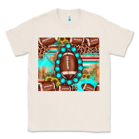 Natural football leopard turquoise gemstone sunflower Classic Tee - JahusDesignShop