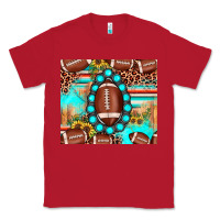 Red football leopard turquoise gemstone sunflower Classic Tee - JahusDesignShop
