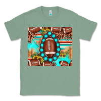 Sage football leopard turquoise gemstone sunflower Classic Tee - JahusDesignShop