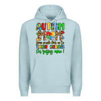 Blue Mist autism mom some people look up to their heroes Premium Hoodie - LillyAllenDesigns