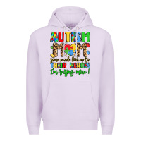 Lilac autism mom some people look up to their heroes Premium Hoodie - LillyAllenDesigns