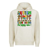 Oatmeal Heather autism mom some people look up to their heroes Premium Hoodie - LillyAllenDesigns
