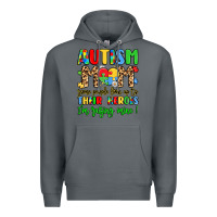 Rock autism mom some people look up to their heroes Premium Hoodie - LillyAllenDesigns