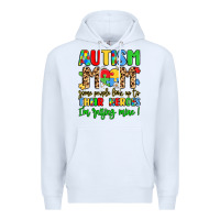 White autism mom some people look up to their heroes Premium Hoodie - LillyAllenDesigns