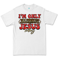 White i'm only talking to jesus today christmas Premium Tee - BarkalooDesign