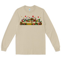 Mushroom christmas with christmas cross libbey glass Long Sleeve Tee - BundleAndBundleShop