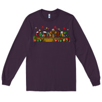 Plum christmas with christmas cross libbey glass Long Sleeve Tee - BundleAndBundleShop